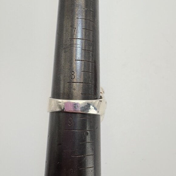 VTG Sterling Silver 925 Citrine Peridot Multi-Stone Statement Ring Size 8.5 - Picture 9 of 10